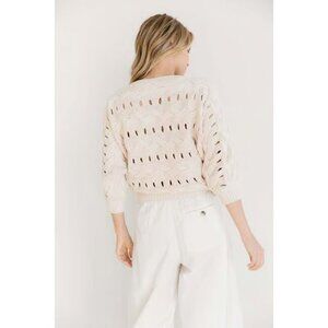 Kilte Collection Tracy Pullover 1 Cotton Knit cream sweater